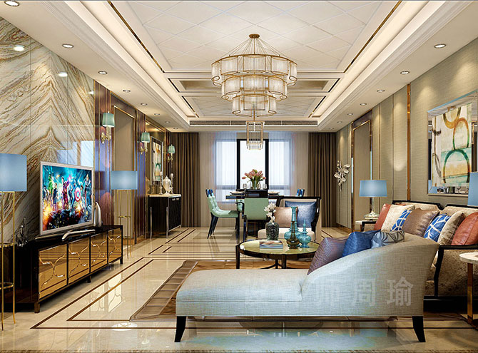 欧美肥穴美女视频世纪江尚三室两厅168平装修设计效果欣赏